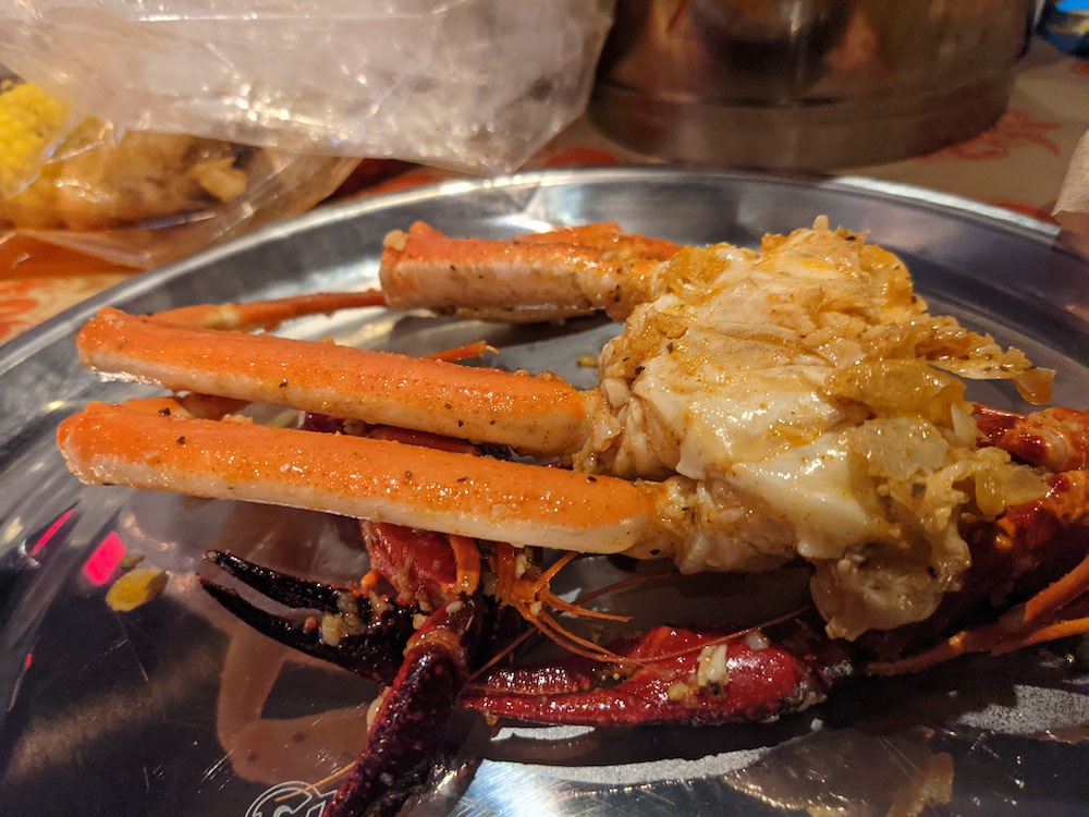 Crab and crawfish at Storming Crab in Ocala Florida Crab and crawfish at Storming Crab in Ocala Florida
