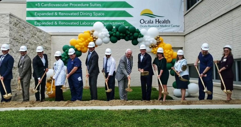 Dignitaries break ground at the Ocala Regional Medical Centers 65 million expansion