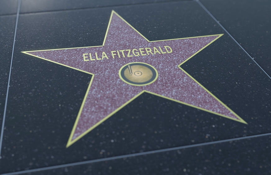 Ella Fitzgerald walk of fame star