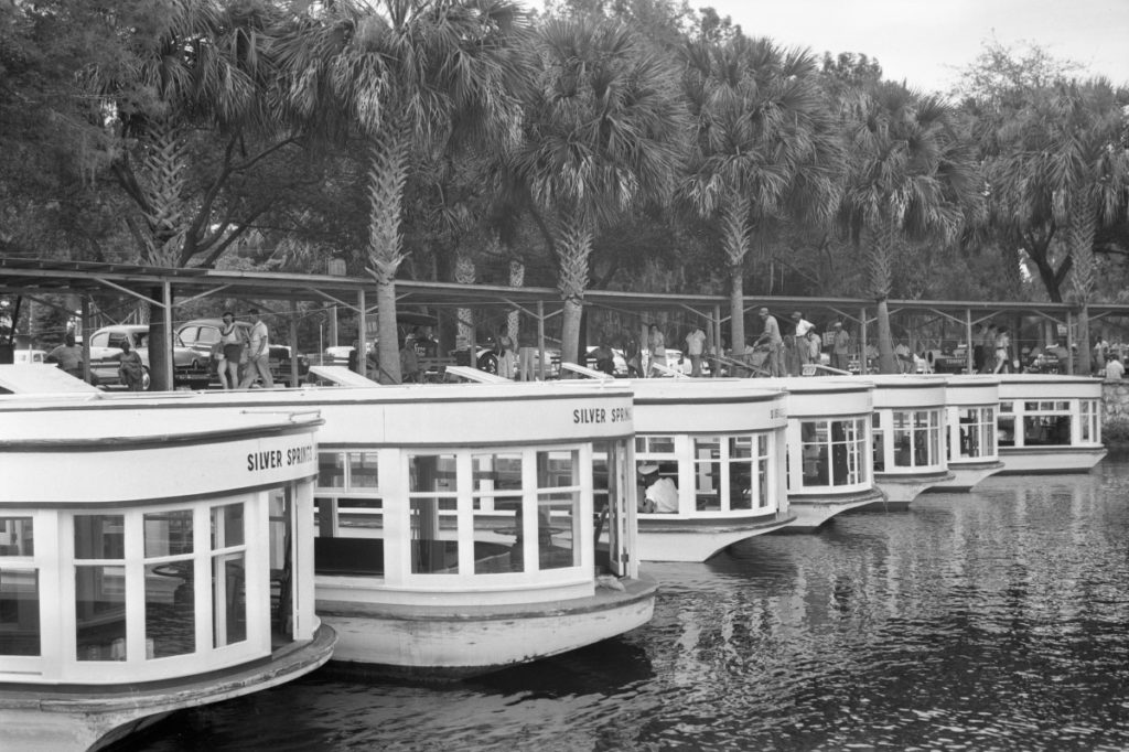 Glass bottom boats were invented in Silver Springs in 1870s photo from 1950s