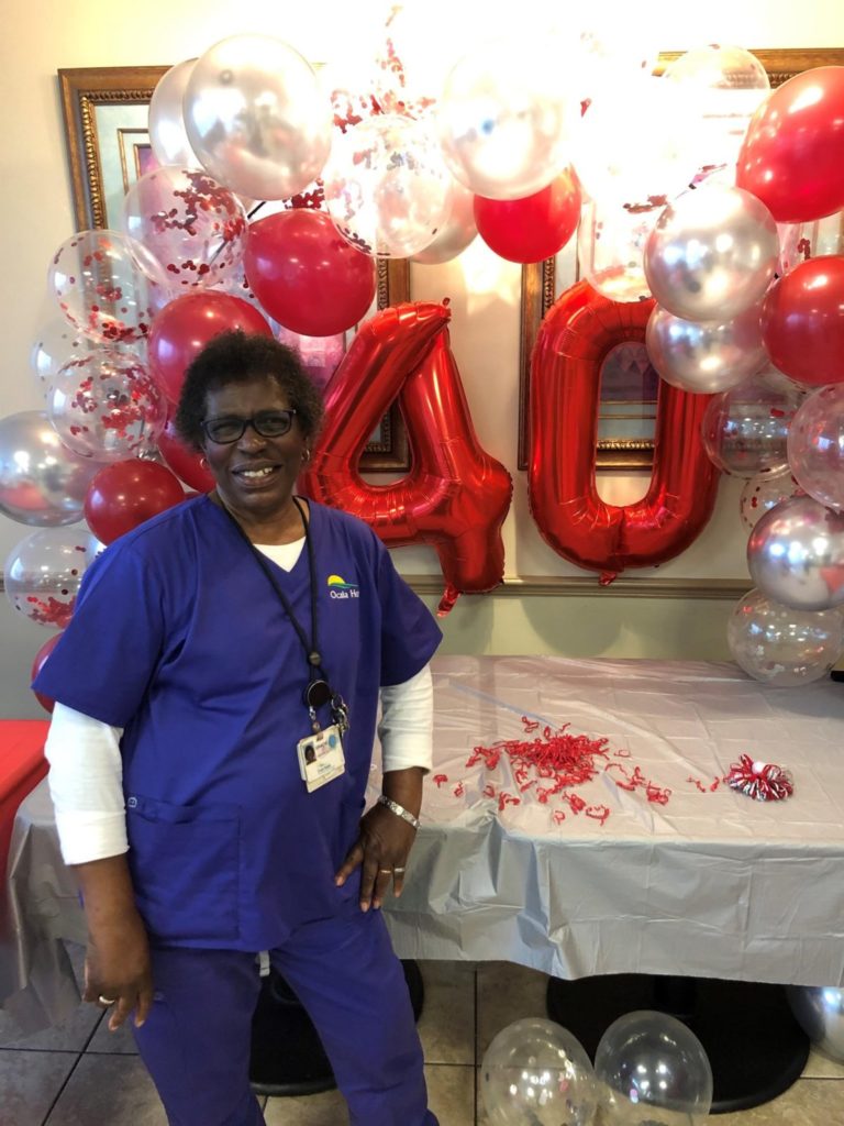 Ocala Regional Medical Center employee celebrates 40 years of employment