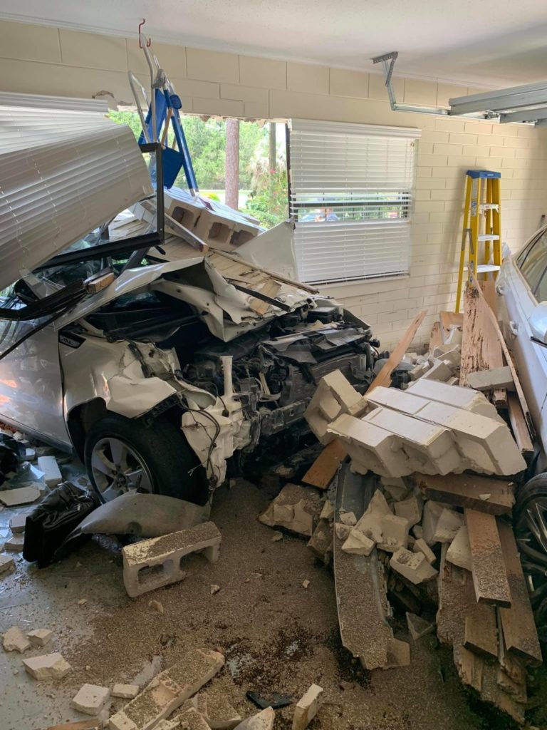 Vehicle crashes into home in southeast Ocala on Tuesday July 13