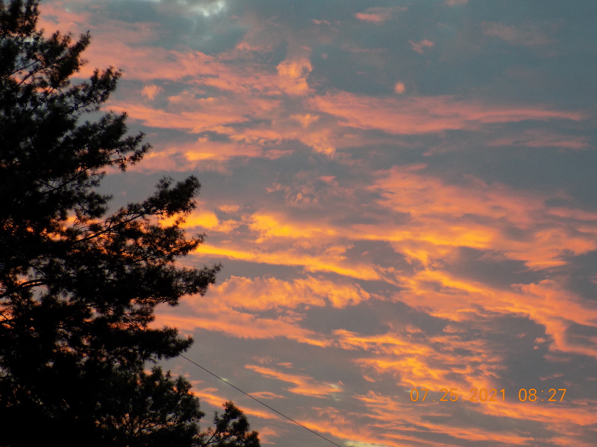 Beautiful Colorful Sunset Over Marion Oaks