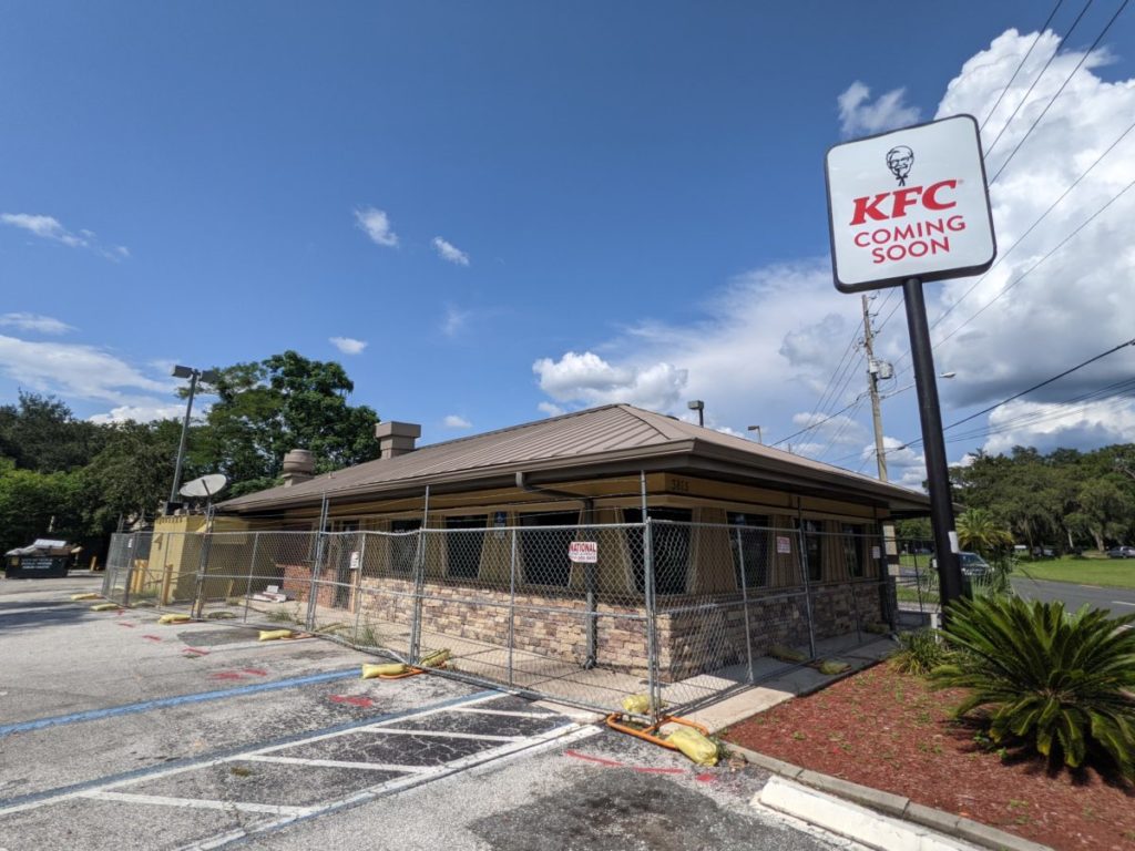 KFC coming soon to former Pizza Hut at 3815 East Silver Springs Boulevard in Ocala Florida
