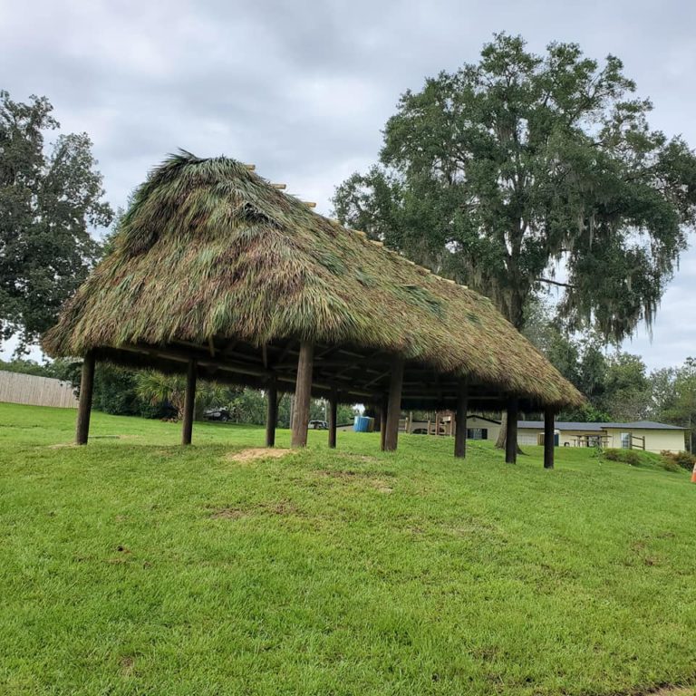 Seminole tribe constructs authentic Chickee at Fort King National Historic Landmark