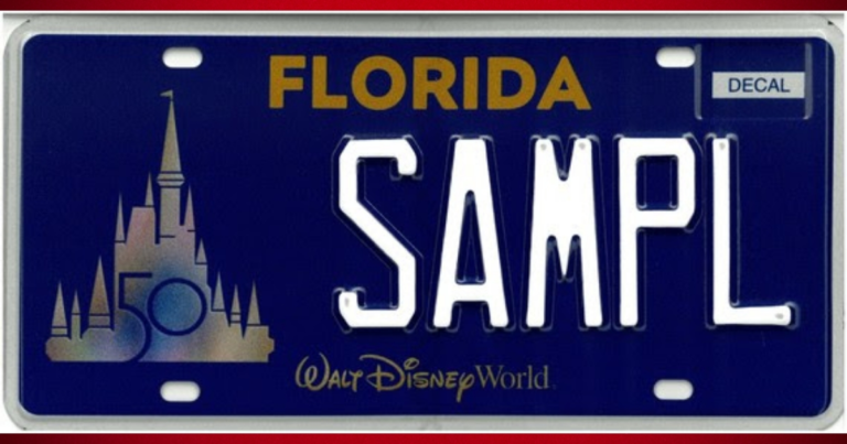 State releases new Walt Disney World specialty license plate