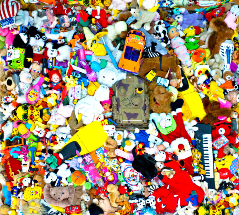 Toys in a pile