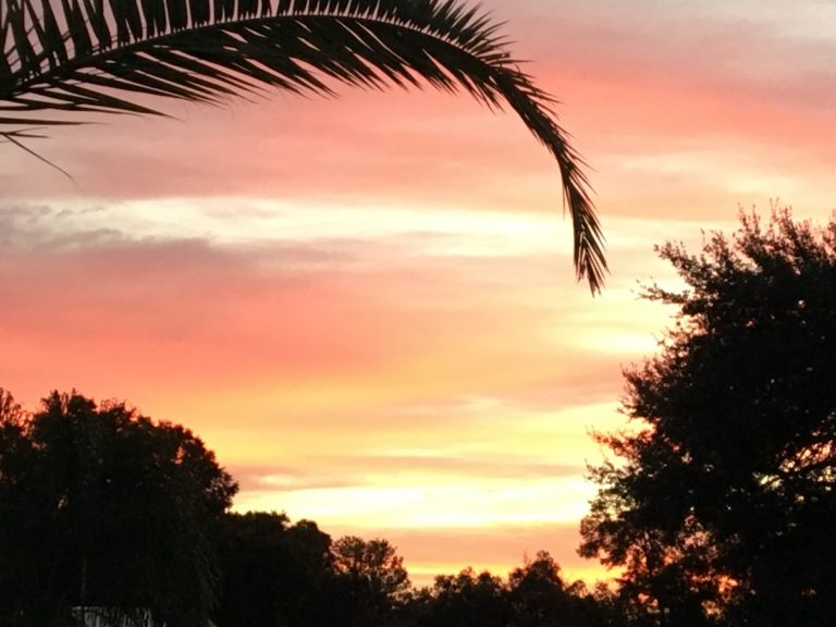 Beautiful Sunrise Over Fairfield Village In Ocala