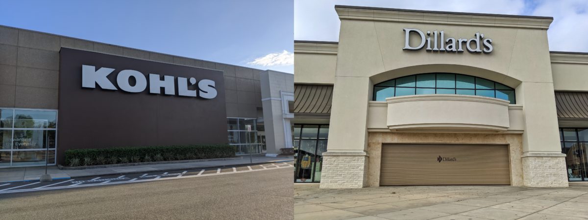 Kohls and Dillards