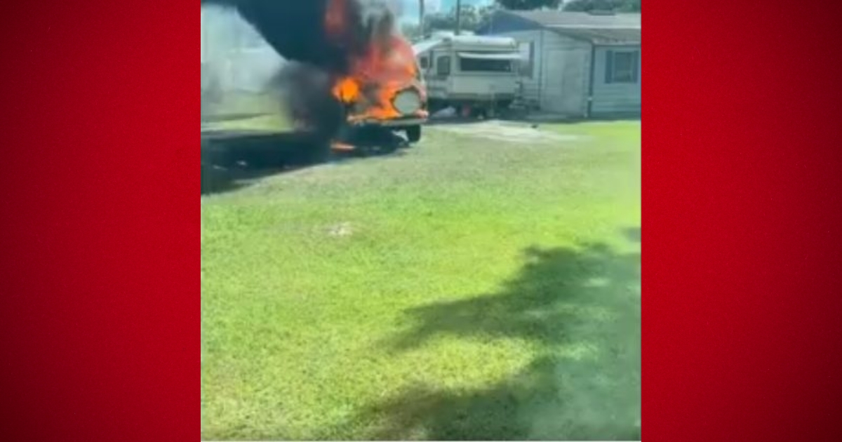 Ocala Fire Rescue responds to van fire
