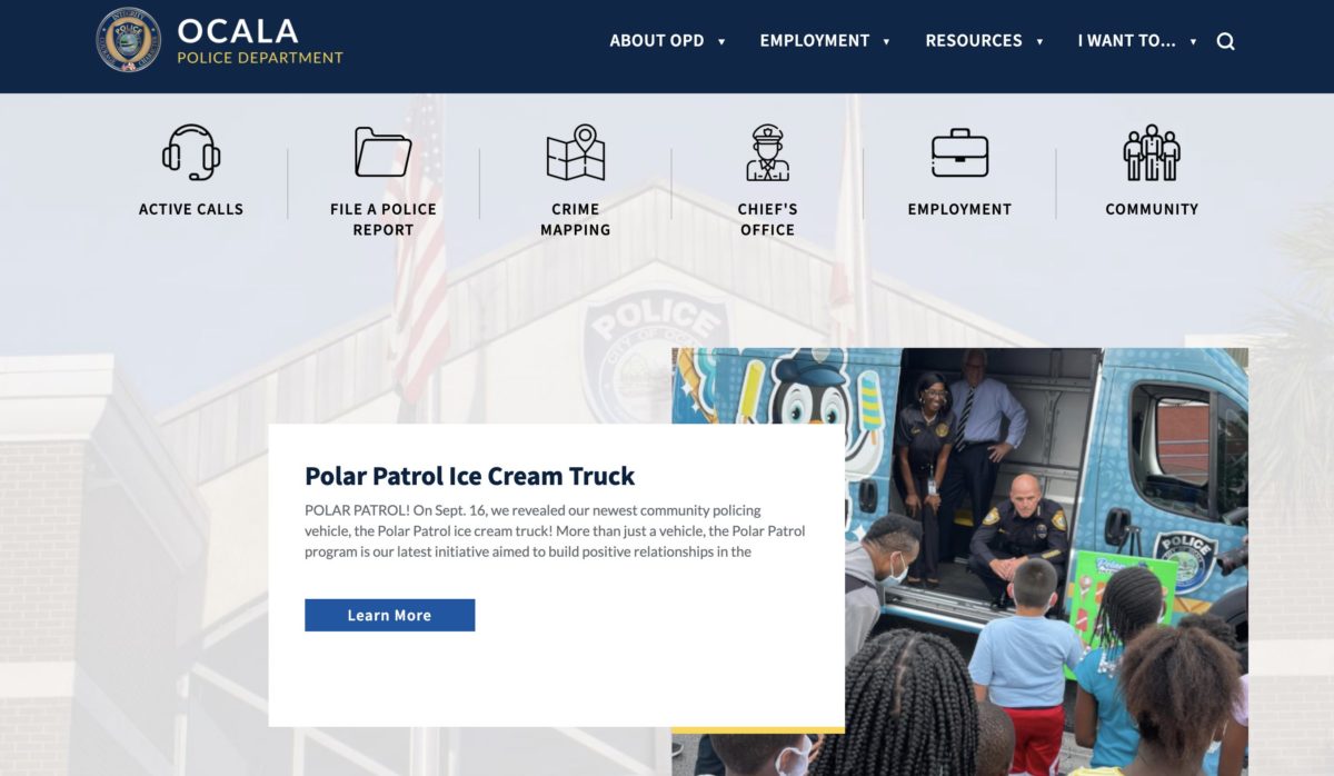 Ocala Police Department website