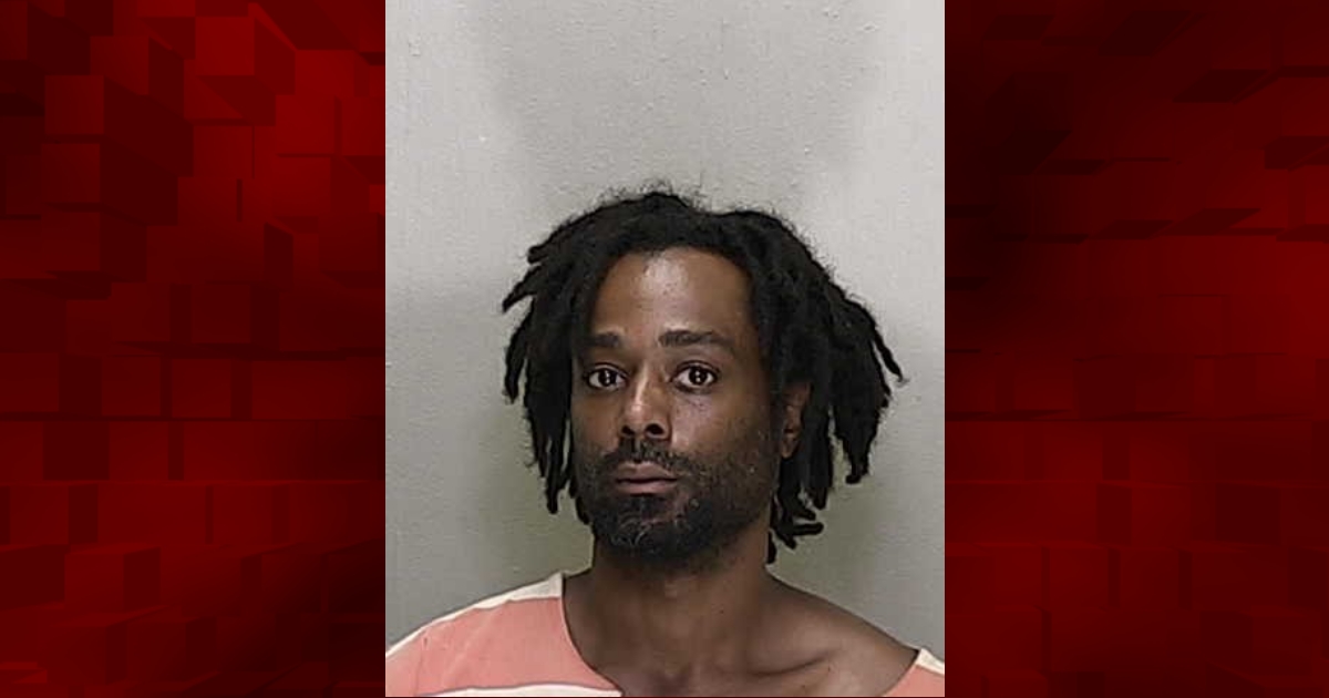 A 40-year-old Ocala man was arrested after trespassing and swinging a machete at another man during a verbal altercation.