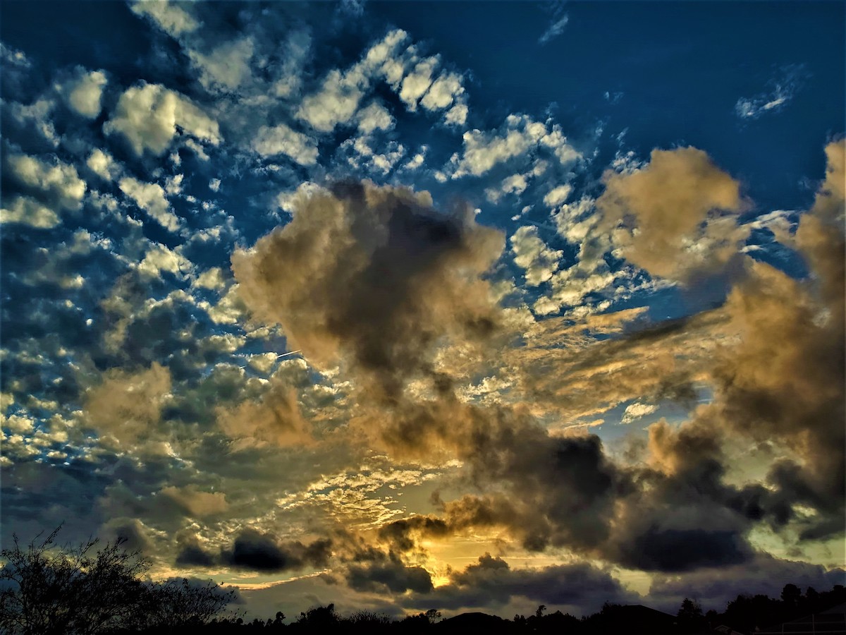 Beautiful Evening Sky Over Summerglen Community In Ocala