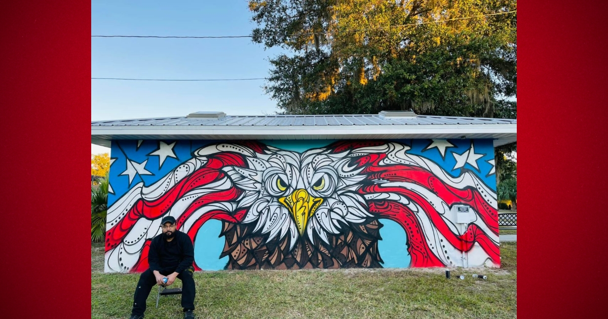 Colorful murals decorate Belleview8217s upcoming community center 1