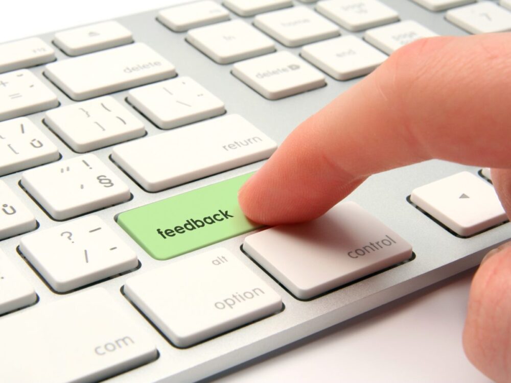 feedback button