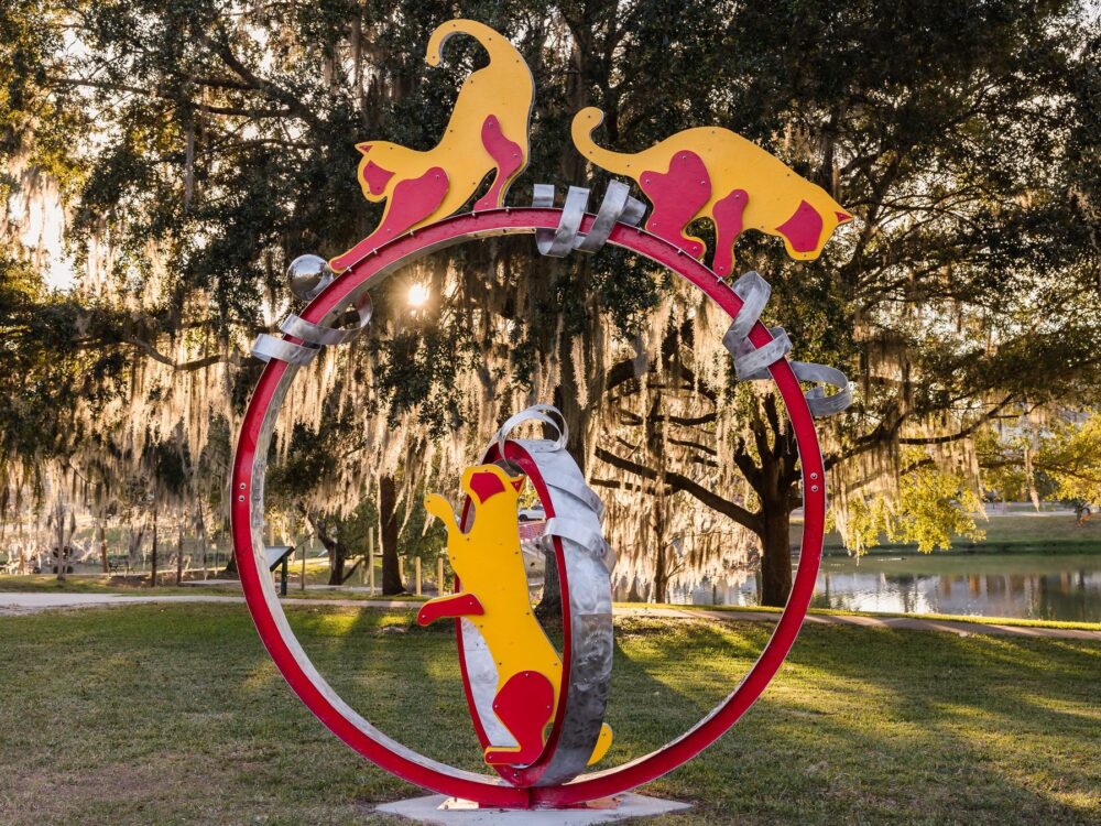 Ocala Outdoor Sculpture Competition 2022 23 Gus and Lina Ocamposilva The Three Musketeers updated