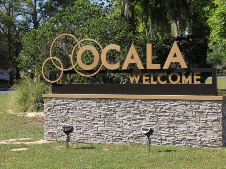 Ocala welcome sign updated