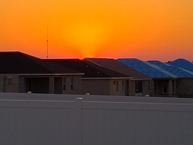Beautiful Golden Sunset Over Ocala’s Summercrest Neighborhood