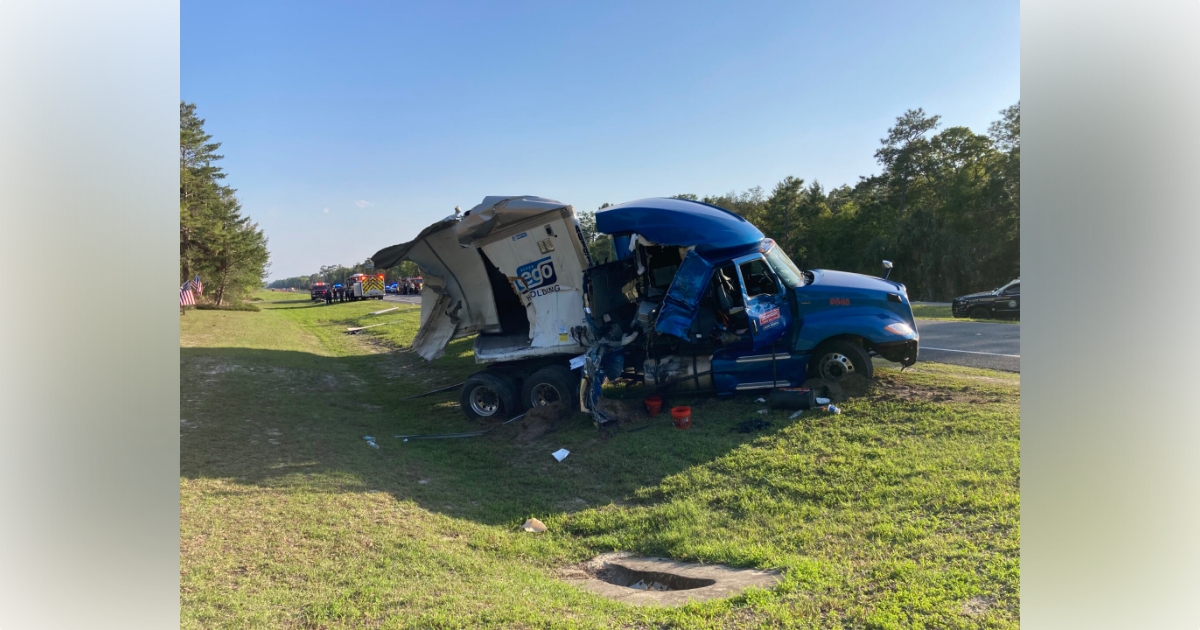 Five students hospitalized after tractor trailer crashes into school bus in Levy County 3