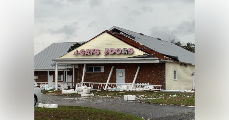 Tornado damages buildings and vehicles on SR 200