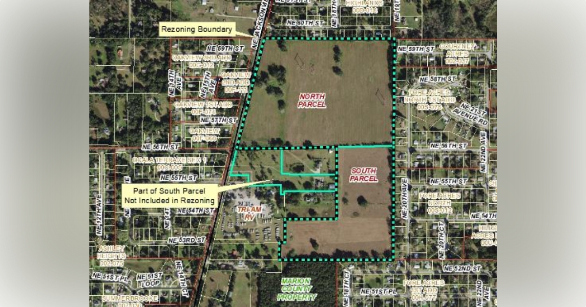 Woodridge Place seeks rezoning of 80 acres in NE Ocala for proposed 321 unit residential development