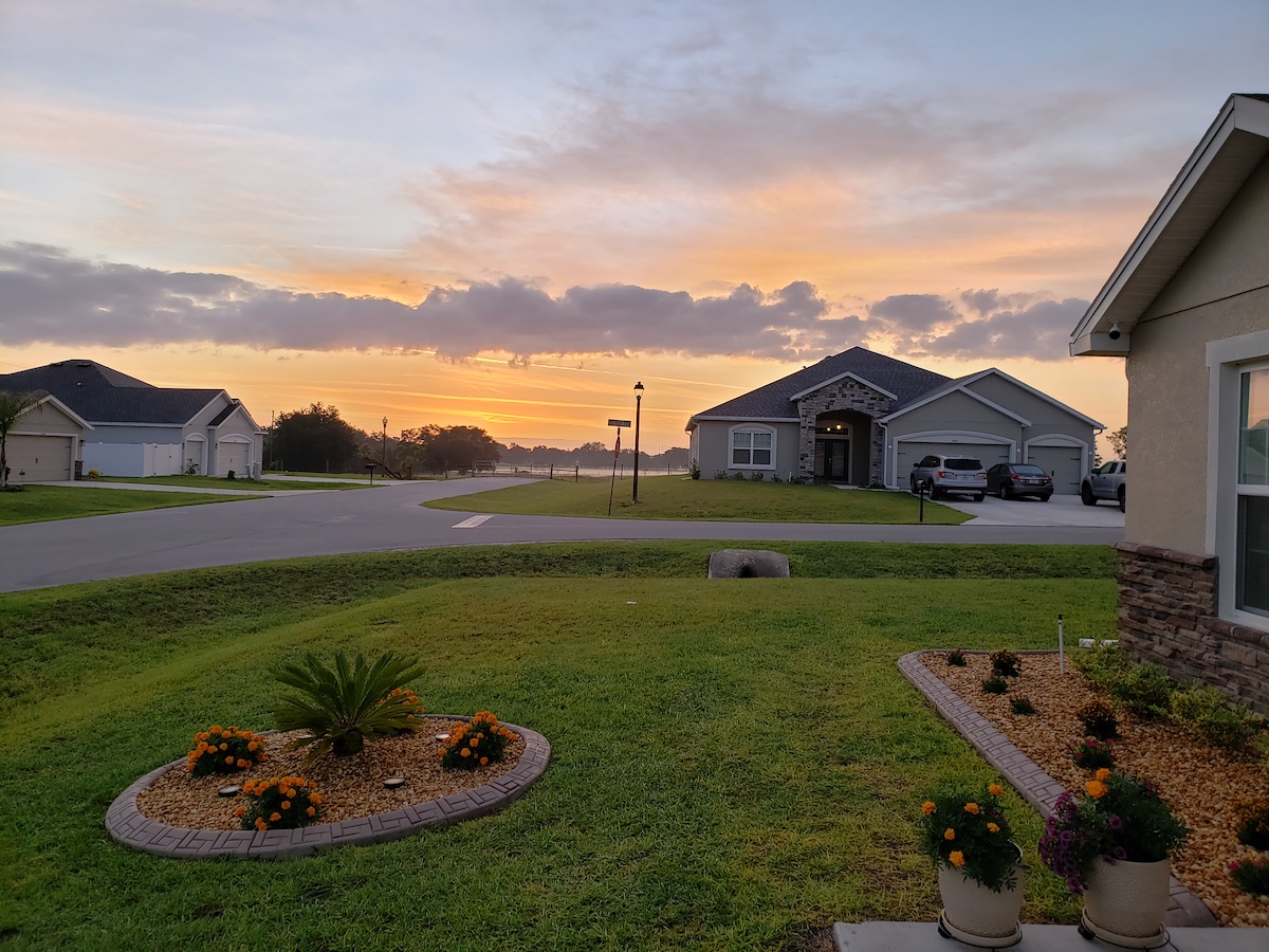 Beautiful Sunrise Looking East In Ocala