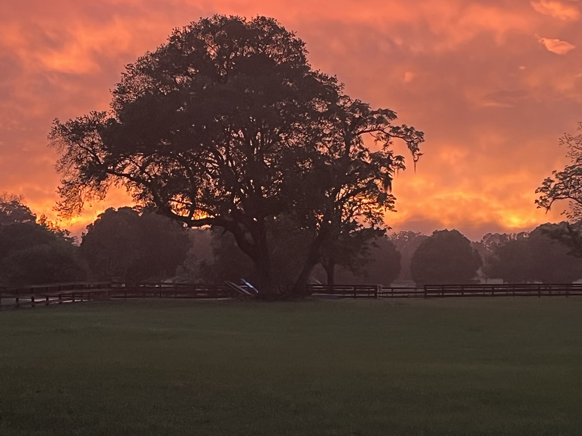 Beautiful Sunset Over Huntsman's Hollow Farm In Morriston