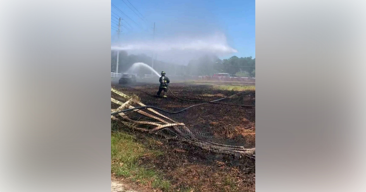 Local firefighters extinguish vehicle fire in southeast Ocala