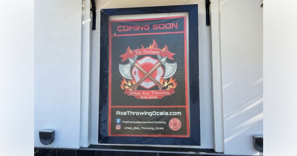 The Firehouse Urban Axe Throwing opens this week at Paddock Mall