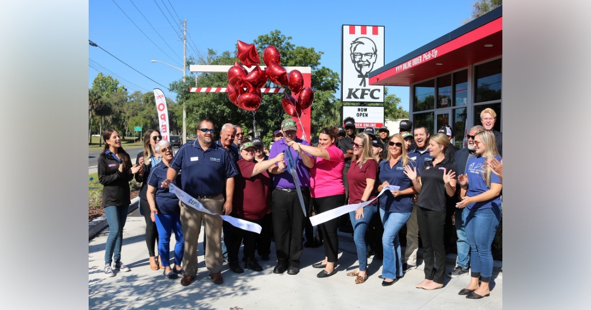 KFC celebrates grand opening in east Ocala with ribbon cutting ceremony