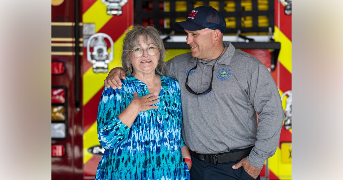 Ocala firefighter who helped save mother8217s life preparing to celebrate special Mother8217s Day 1