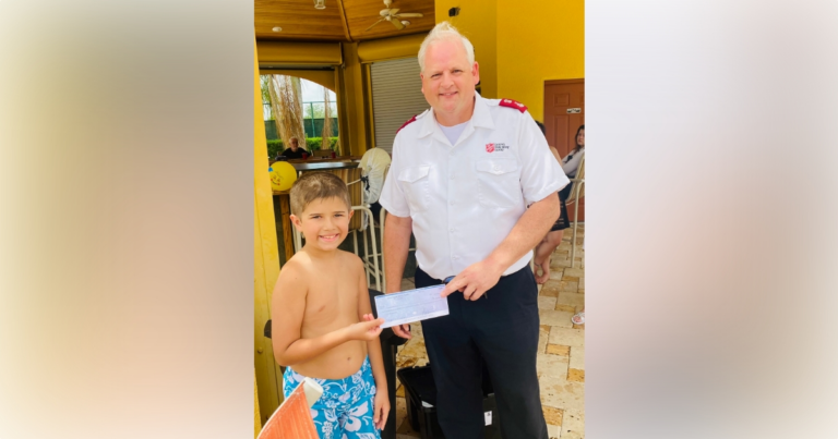 Marion County child donates over $1,000 to Salvation Army