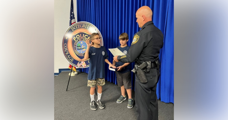 10 year old boy experiences being Ocala Police Chief for a day 6