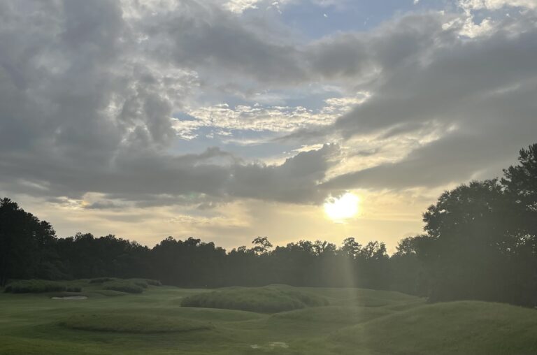 Beautiful Sunset Over Golden Ocala Golf Course