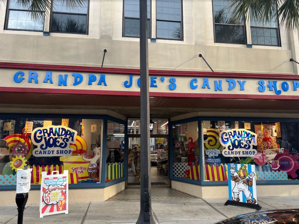 Grandpa Joes Candy Shop exterior shot resized