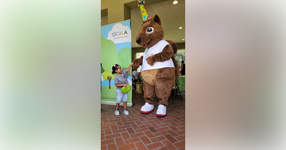Rex the Squirrel meets local community during Birthday Bash at Tuscawilla Park 6