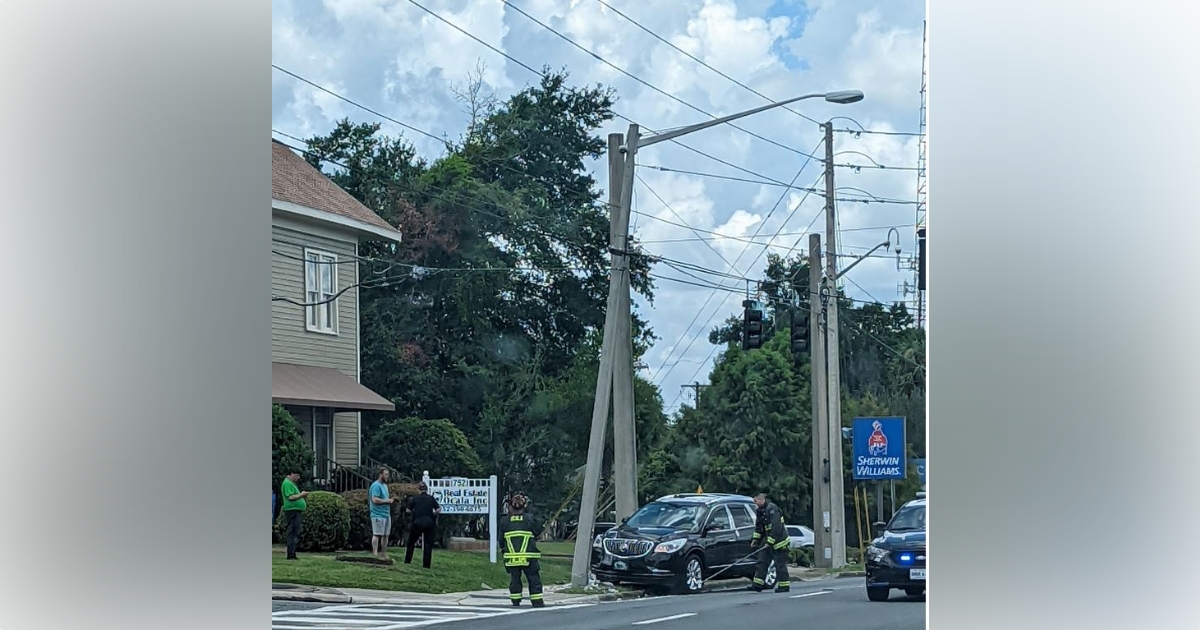 Vehicle crashes into utility pole on E Silver Springs Boulevard 2