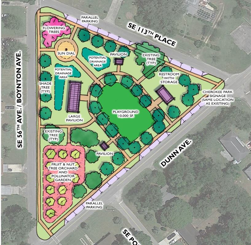 Cherokee Park conceptual plan