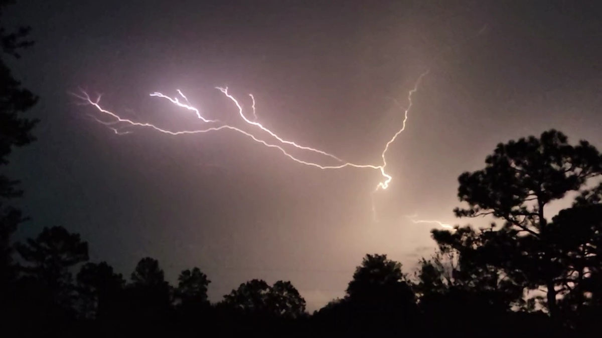 Lightning Storm Above Lake Tropicana