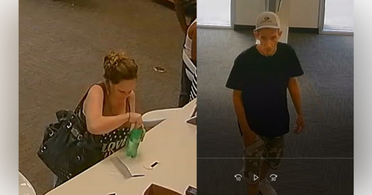 MCSO looking for two individuals suspected of stealing Samsung cellphone from AT038T store