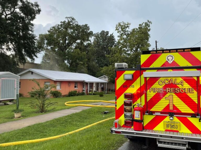 Ocala resident temporarily displaced from home after fire ignites inside closet