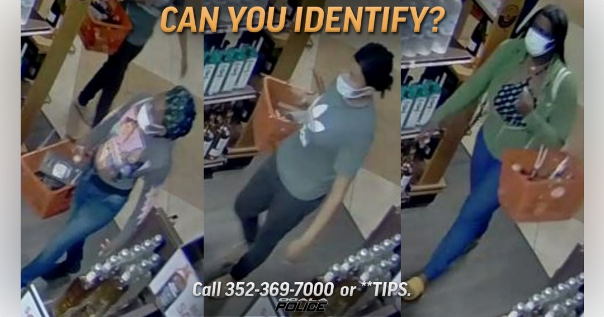 Ocala police looking for three women who allegedly stole over 900 worth of liquor