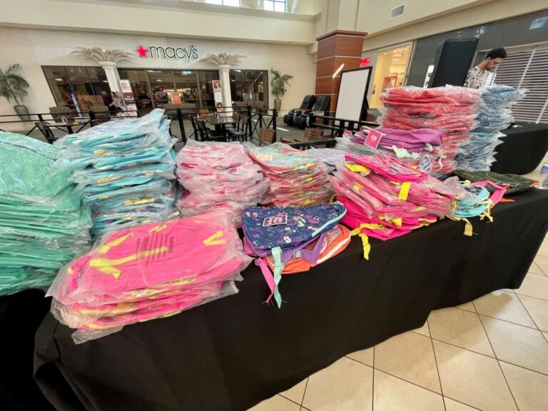 Paddock Mall hands out over 2,000 backpacks to local students during back-to-school event