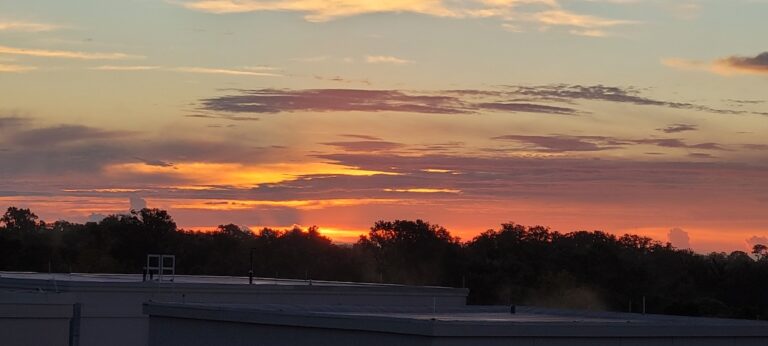Sunrise From Rooftop Helipad Of HCA Florida Ocala Hospital