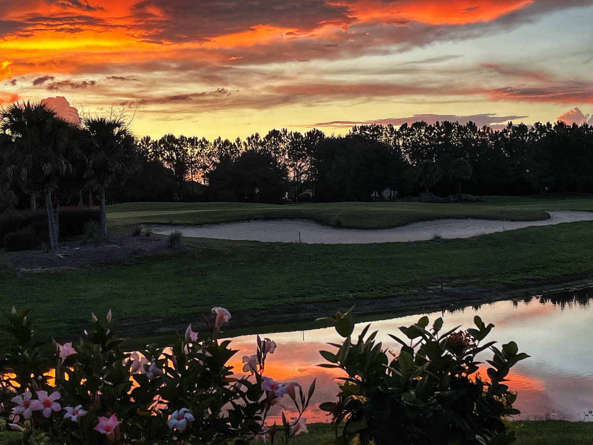 Beautiful Sunset On Stone Creek Golf Club In Ocala