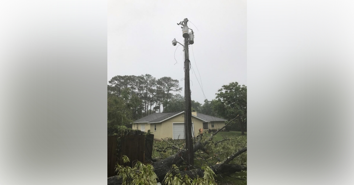 Ocala Electric Utility shares photos of damage caused by Hurricane Ian 1