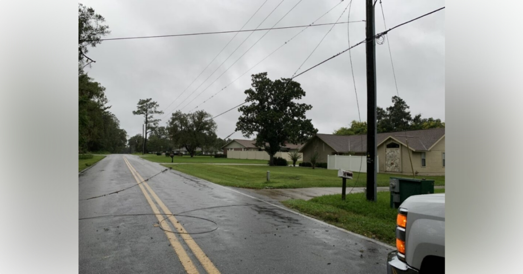 Ocala Electric Utility Crews Encounter Downed Trees Power Lines 