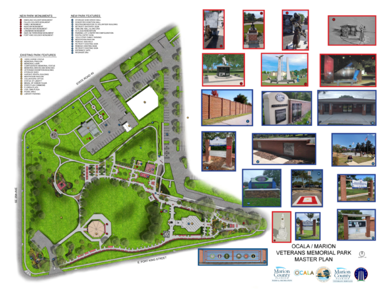 Ocala Marion County Veterans Memorial Park master plan