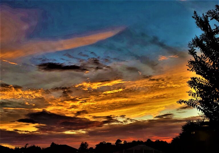 Sunset Sky After Rain In Ocala’s Summerglen Community