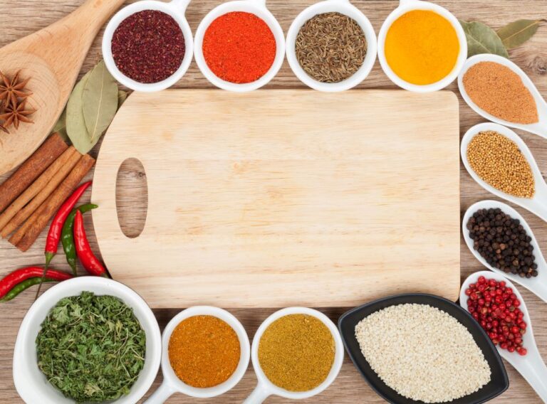 spices with cutting board feature image